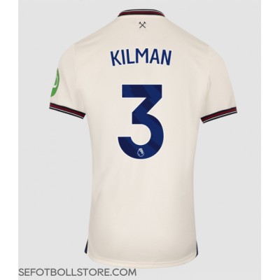 West Ham United Max Kilman #3 Replika Bortatröja 2025-26 Kortärmad West Ham United Max Kilman #3 Replika Bortatröja 2025-26 Kortärmad